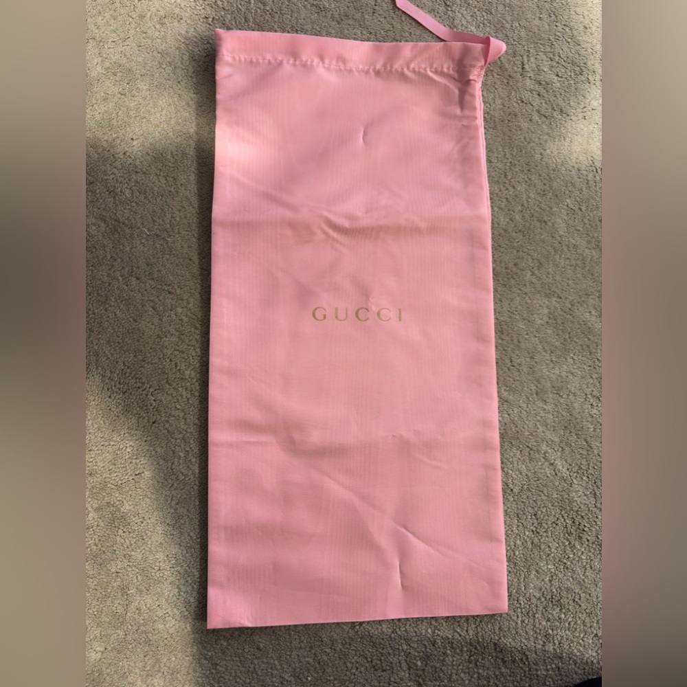 Gucci Pink Storage Bag with Gold Logo